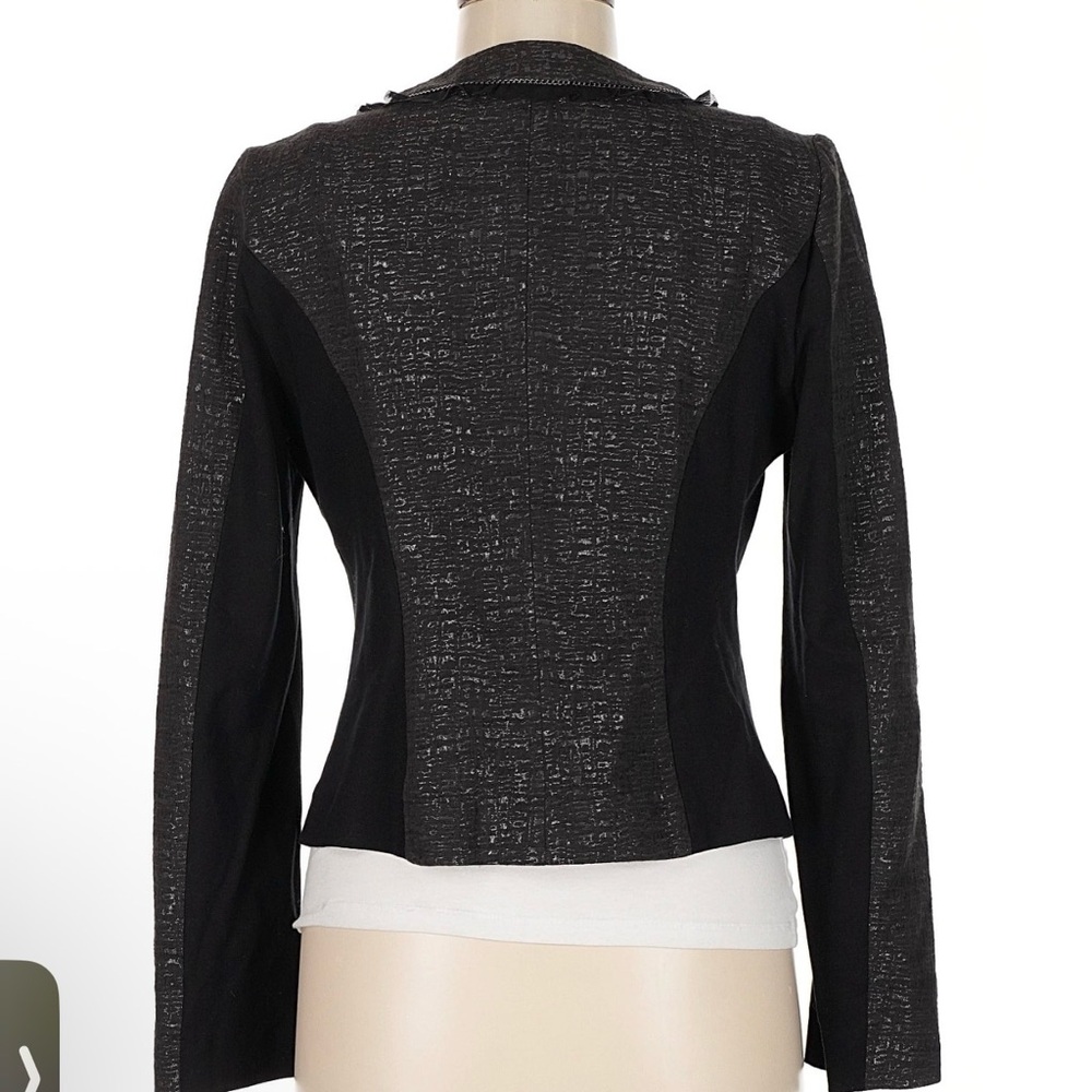 Express Embellished Ruffle Trim Blazer Jacket - Picture 2 of 6